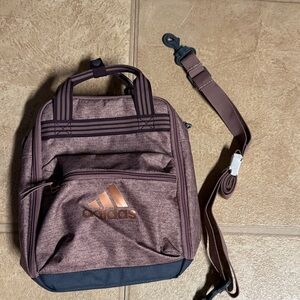 Adidas Brownish Purple lunch box with Detachable Strap
